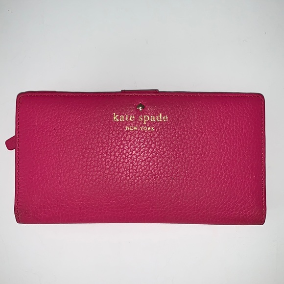 kate spade Bags Kate Spade Pink Wallet With Gold Accents Poshmark